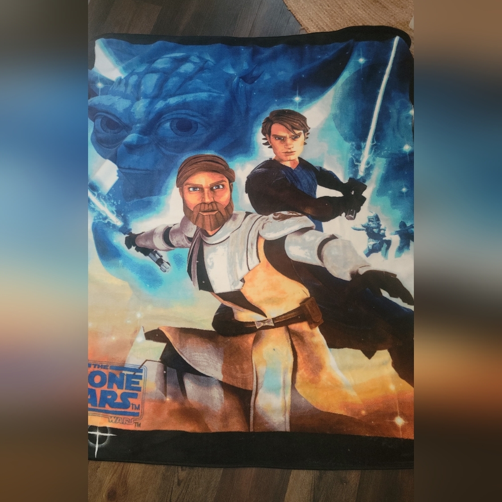 Star Wars Clone Wars Bedroom Set. Read Description- Lot Of 6 Items